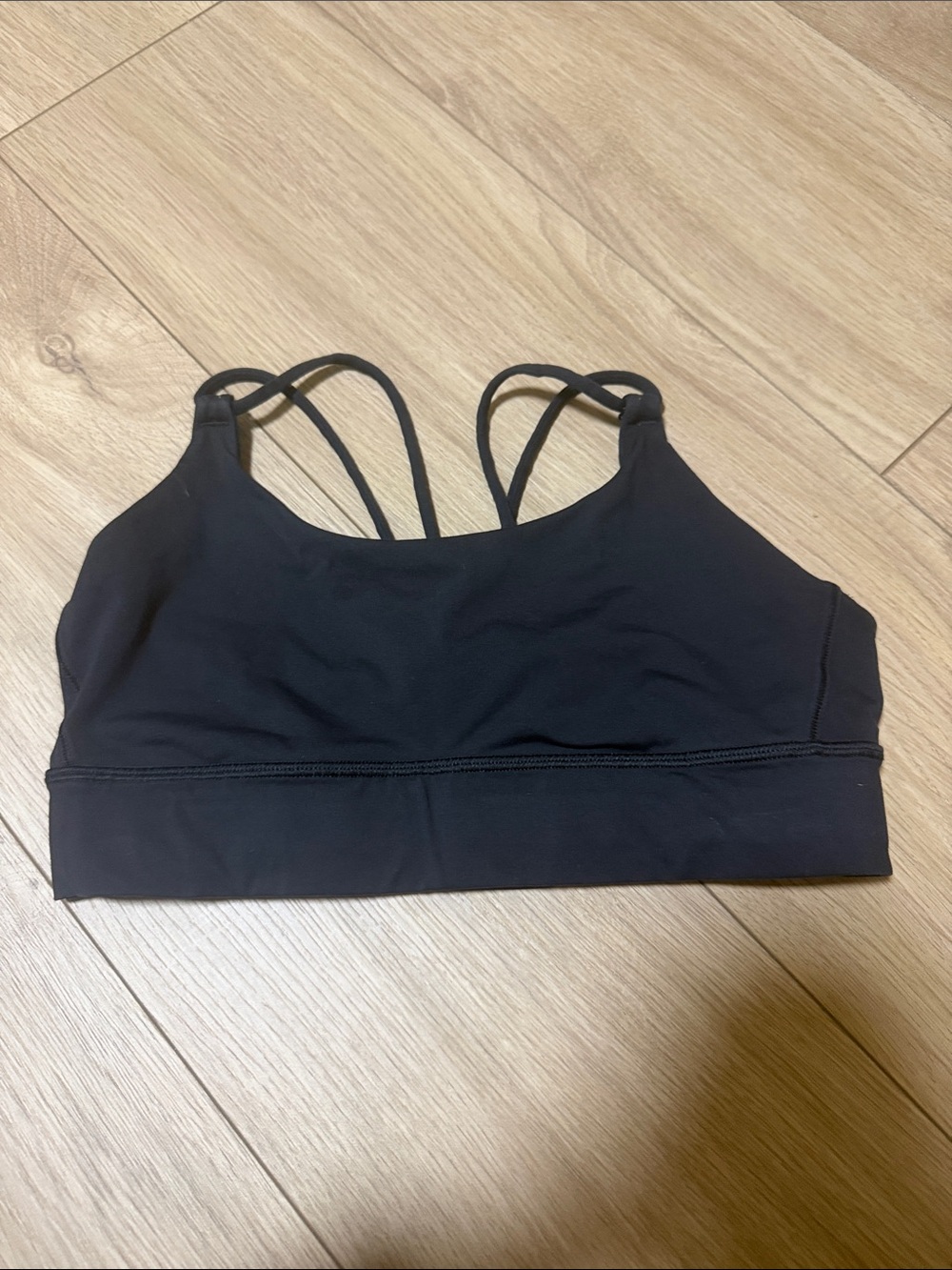 lululemon athletica Black Strappy Low-Impact Sports Bra